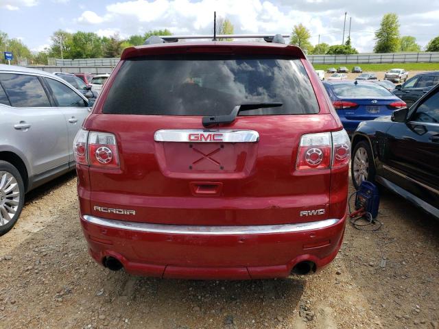 1GKKVTED9CJ406708 - 2012 GMC ACADIA DENALI RED photo 6