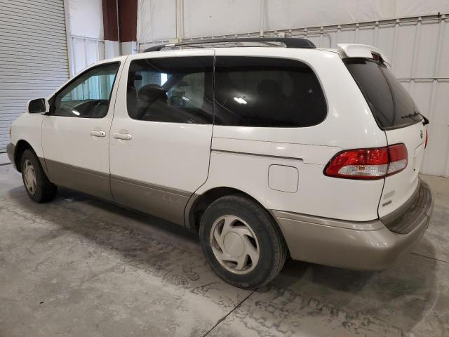 4T3ZF13C12U470697 - 2002 TOYOTA SIENNA LE WHITE photo 2