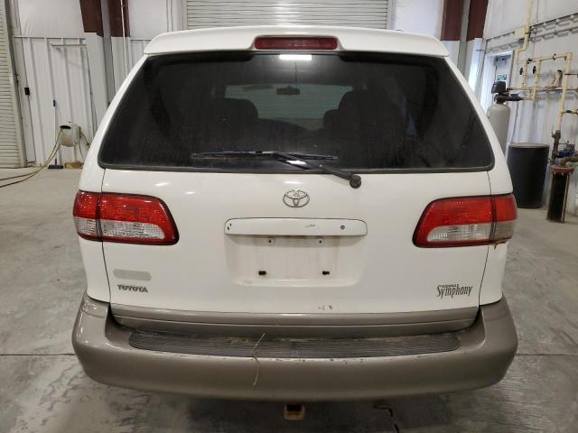 4T3ZF13C12U470697 - 2002 TOYOTA SIENNA LE WHITE photo 6