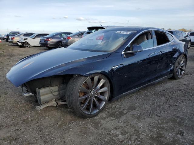 5YJSA1DP4DFP27586 - 2013 TESLA MODEL S Կապույտ լուսանկար 1
