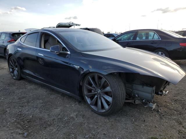 5YJSA1DP4DFP27586 - 2013 TESLA MODEL S Կապույտ լուսանկար 4