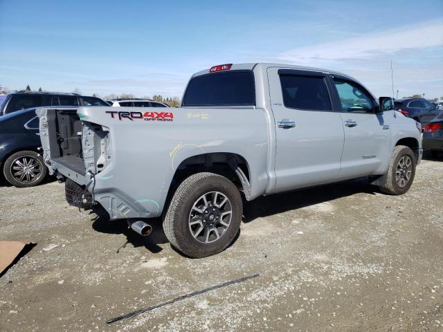 5TFHY5F13KX840910 - 2019 TOYOTA TUNDRA CREWMAX LIMITED GRAY photo 3