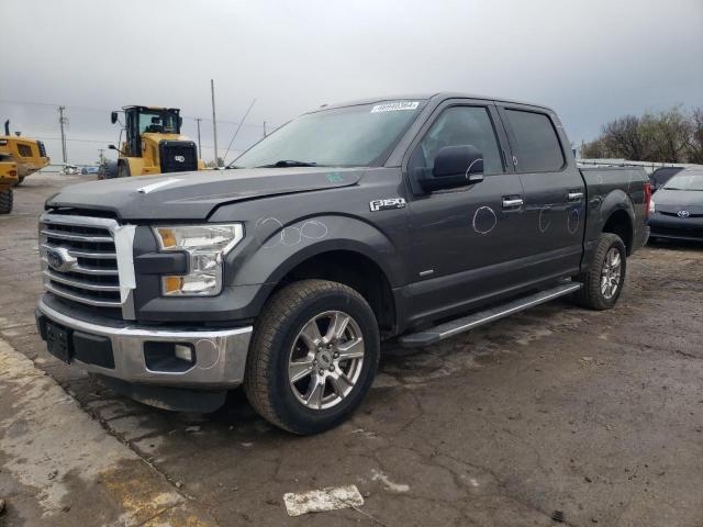 1FTEW1CP1FKF18229 - 2015 FORD F150 SUPERCREW GRAY photo 1