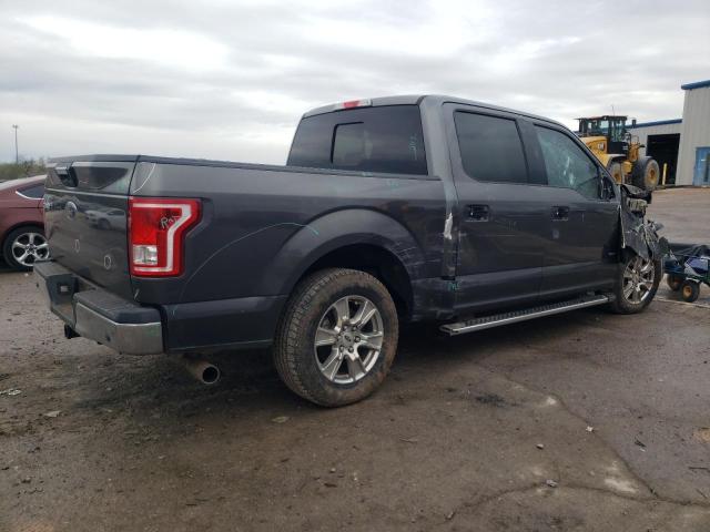 1FTEW1CP1FKF18229 - 2015 FORD F150 SUPERCREW GRAY photo 3