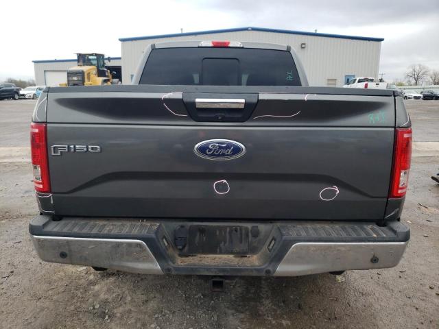 1FTEW1CP1FKF18229 - 2015 FORD F150 SUPERCREW GRAY photo 6