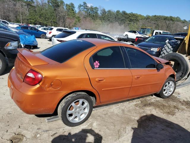 1B3ES56C05D281815 - 2005 DODGE NEON SXT ORANGE photo 3