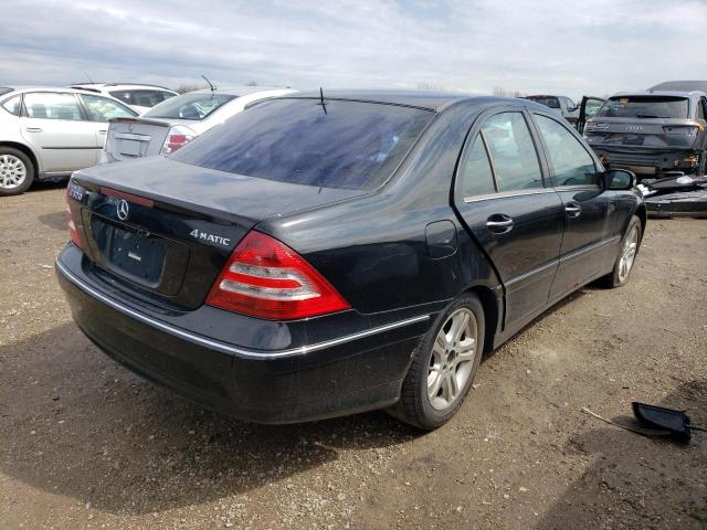 WDBRF84J25F648658 - 2005 MERCEDES-BENZ C 320 4MATIC BLACK photo 3