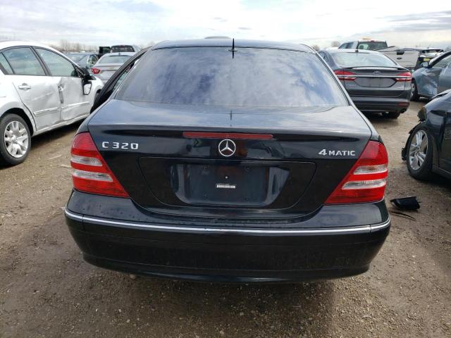 WDBRF84J25F648658 - 2005 MERCEDES-BENZ C 320 4MATIC BLACK photo 6