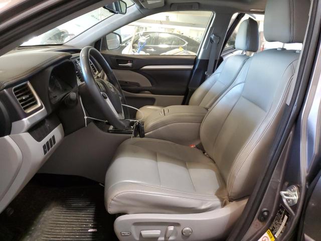 5TDJKRFH0ES054418 - 2014 TOYOTA HIGHLANDER XLE GRAY photo 7
