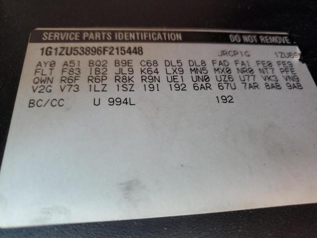 1G1ZU53896F215448 - 2006 CHEVROLET MALIBU LTZ ვერცხლისფერი ფოტო 12