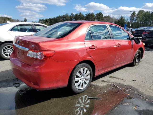 2T1BU4EE7DC933608 - 2013 TOYOTA COROLLA BASE RED photo 3