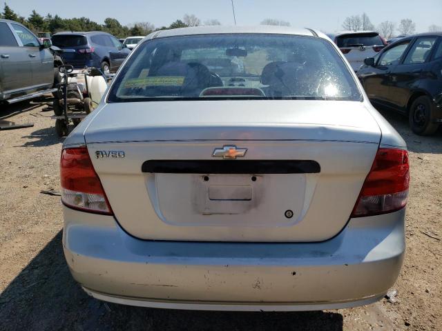 KL1TD52674B234119 - 2004 CHEVROLET AVEO SILVER photo 6