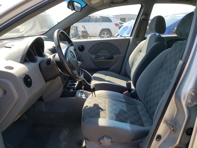 KL1TD52674B234119 - 2004 CHEVROLET AVEO SILVER photo 7