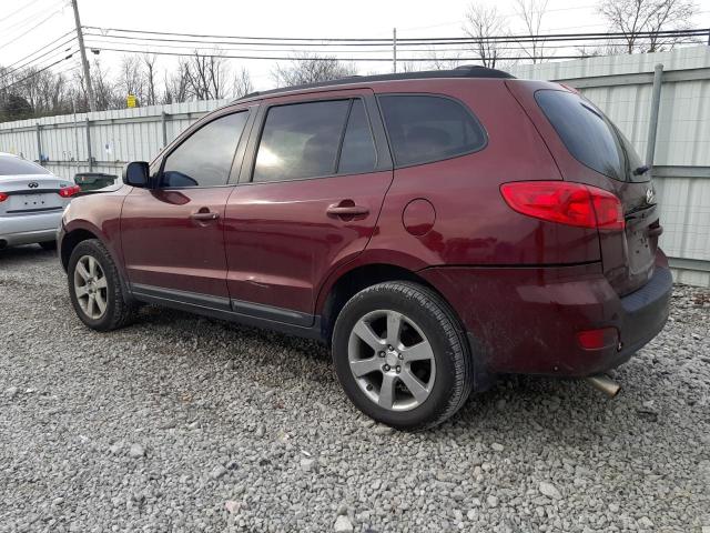 5NMSG13D39H320967 - 2009 HYUNDAI SANTA FE GLS BURGUNDY photo 2