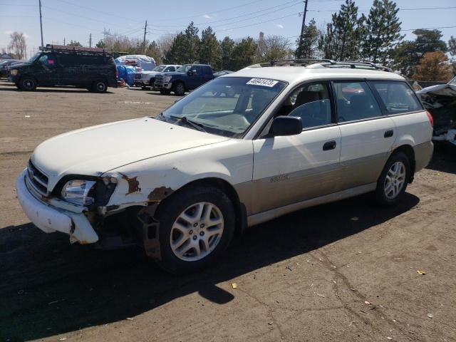 4S3BH665027664719 - 2002 SUBARU LEGACY OUTBACK WHITE photo 1