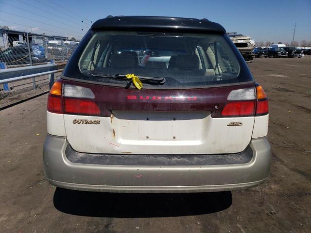 4S3BH665027664719 - 2002 SUBARU LEGACY OUTBACK WHITE photo 6