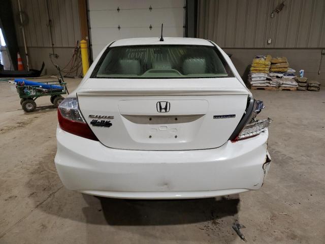 JHMFB4F24CS006508 - 2012 HONDA CIVIC HYBRID WHITE photo 6