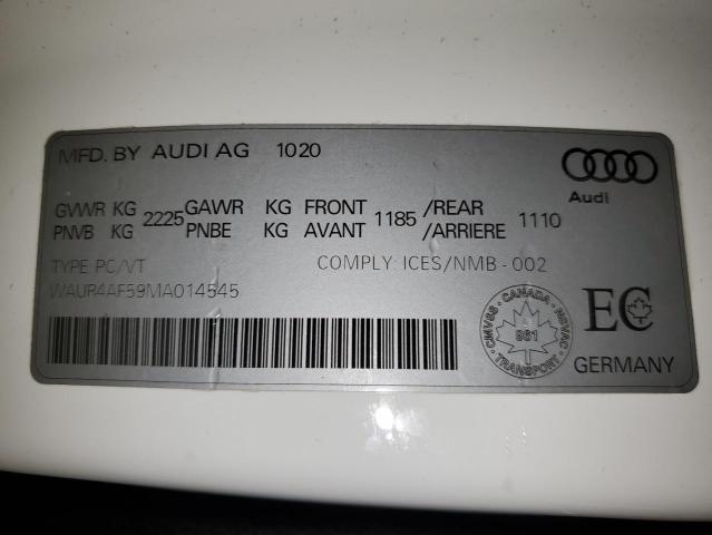 WAUR4AF59MA014545 - 2021 AUDI S5 PRESTIGE 白色 照片 13