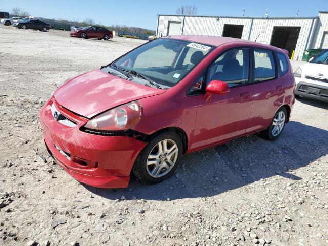 JHMGD38667S056857 - 2007 HONDA FIT S წითელი ფოტო 1