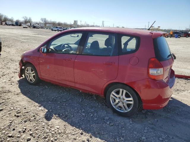 JHMGD38667S056857 - 2007 HONDA FIT S RED photo 2