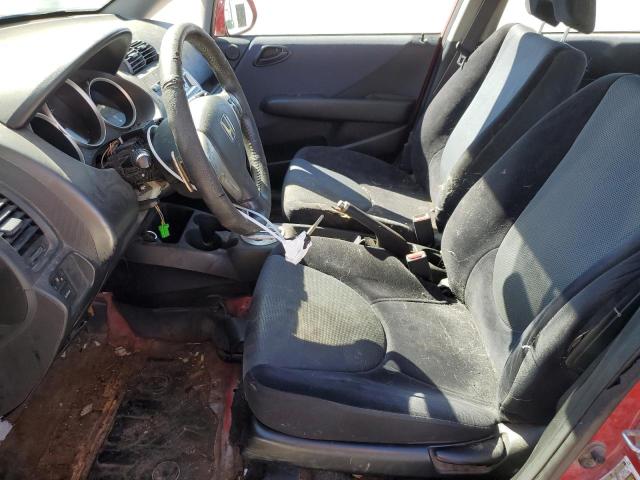 JHMGD38667S056857 - 2007 HONDA FIT S წითელი ფოტო 7