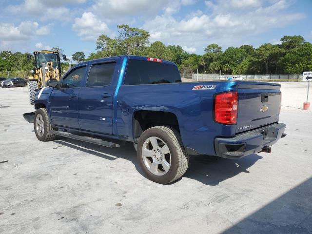 3GCUKREC6HG433624 - 2017 CHEVROLET SILVERADO K1500 LT BLUE photo 2