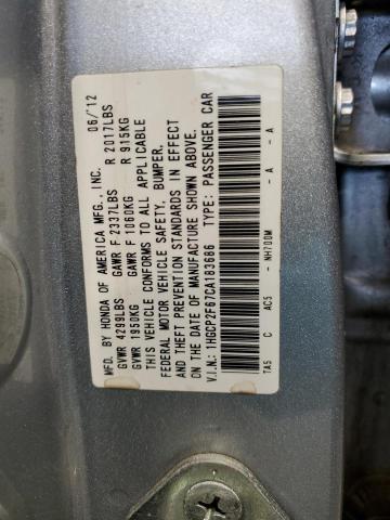 1HGCP2F67CA183686 - 2012 HONDA ACCORD SE SILVER photo 13