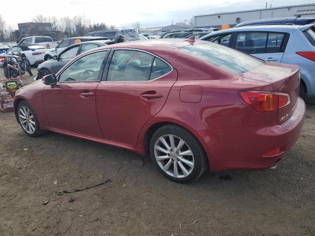 JTHCK262895034827 - 2009 LEXUS IS 250 RED photo 2