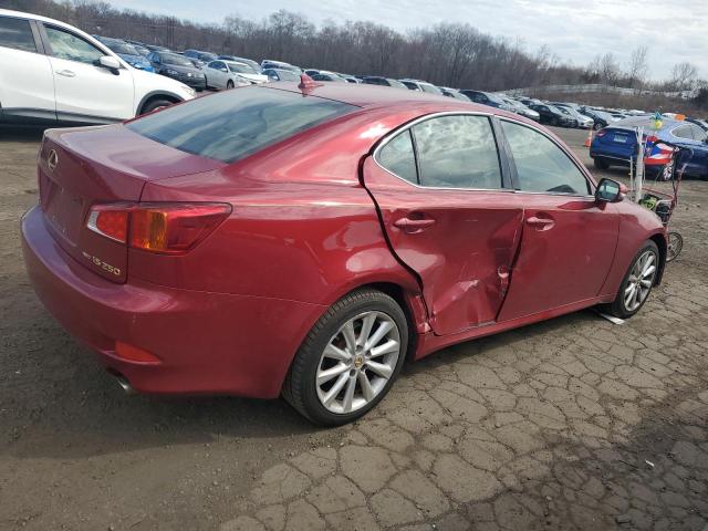 JTHCK262895034827 - 2009 LEXUS IS 250 RED photo 3