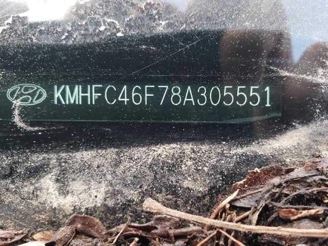 KMHFC46F78A305551 - 2008 HYUNDAI AZERA SE GRAY photo 12