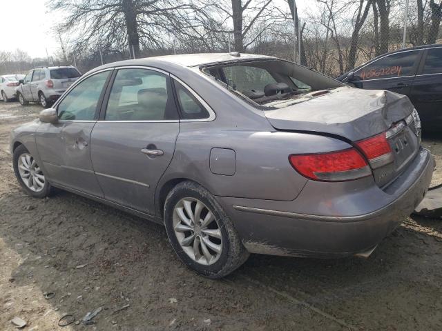 KMHFC46F78A305551 - 2008 HYUNDAI AZERA SE GRAY photo 2