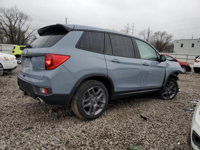 5FNYF8H51NB031394 - 2022 HONDA PASSPORT EXL ლურჯი ფოტო 3