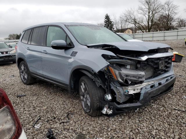 5FNYF8H51NB031394 - 2022 HONDA PASSPORT EXL ლურჯი ფოტო 4