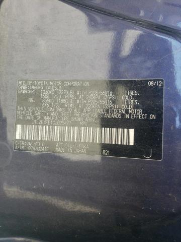 JTLZE4FE1CJ025477 - 2012 TOYOTA SCION XB 紫色 照片 12