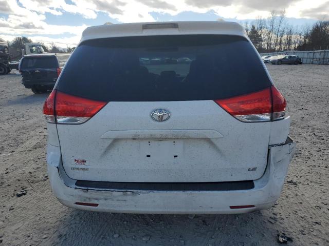 5TDKK3DC1BS041228 - 2011 TOYOTA SIENNA LE WHITE photo 6