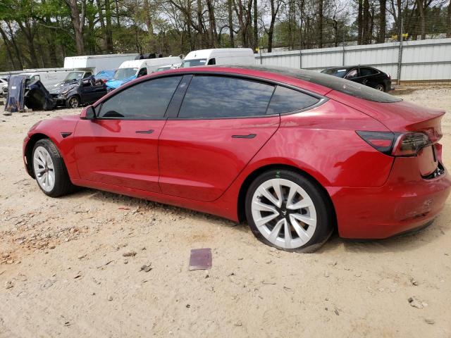 5YJ3E1EB6MF035762 - 2021 TESLA MODEL 3 RED photo 2