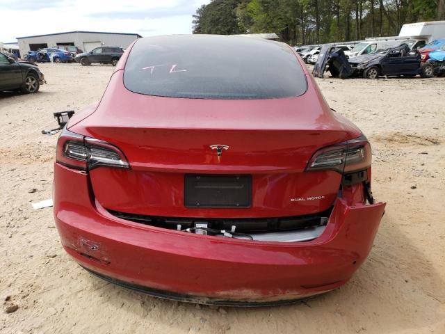 5YJ3E1EB6MF035762 - 2021 TESLA MODEL 3 RED photo 6