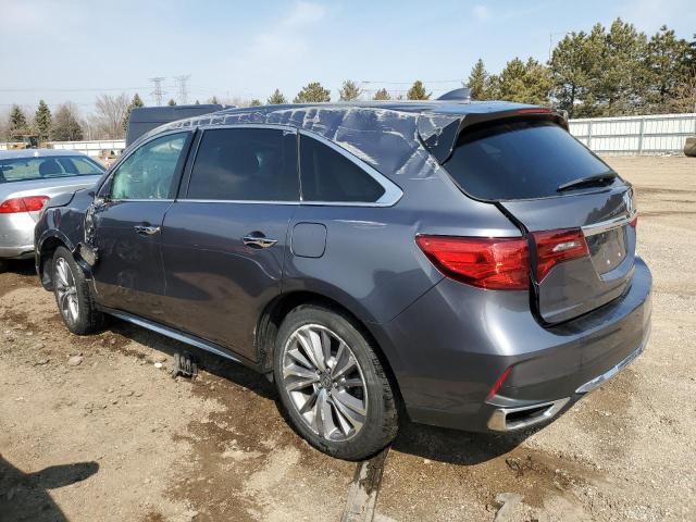 5FRYD4H59HB035565 - 2017 ACURA MDX TECHNOLOGY GRAY photo 2