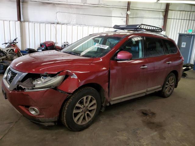 5N1AR2MM4DC607599 - 2013 NISSAN PATHFINDER S RED photo 1