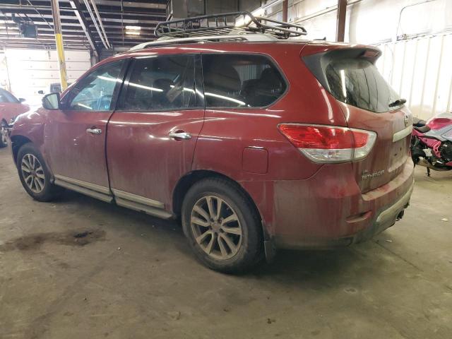5N1AR2MM4DC607599 - 2013 NISSAN PATHFINDER S RED photo 2