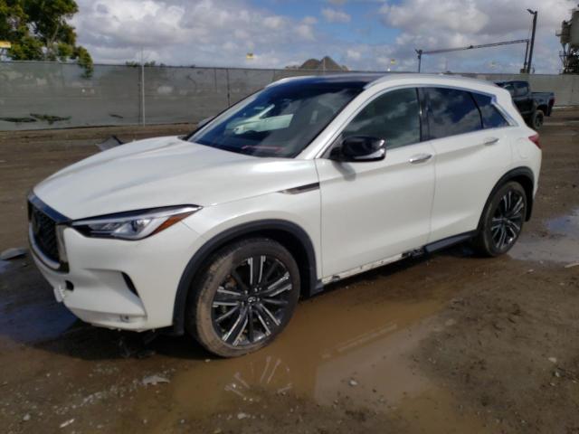 3PCAJ5BB8MF116910 - 2021 INFINITI QX50 LUXE WHITE photo 1