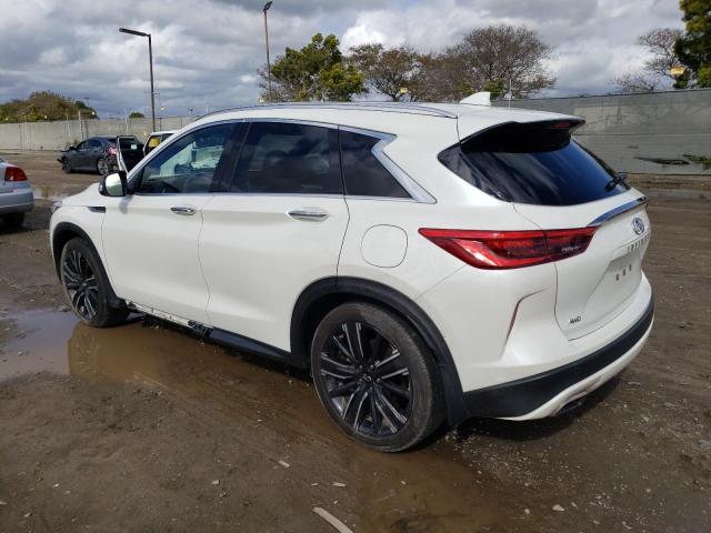 3PCAJ5BB8MF116910 - 2021 INFINITI QX50 LUXE WHITE photo 2