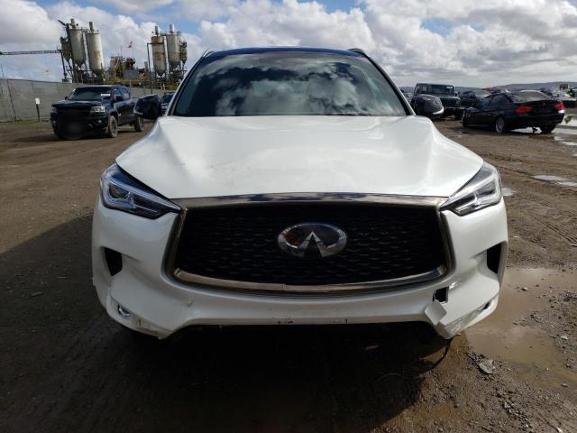 3PCAJ5BB8MF116910 - 2021 INFINITI QX50 LUXE WHITE photo 5