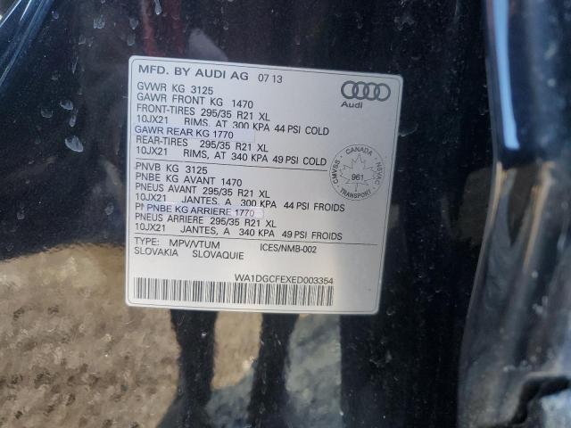 WA1DGCFEXED003354 - 2014 AUDI Q7 PRESTIGE 黑色 照片 13