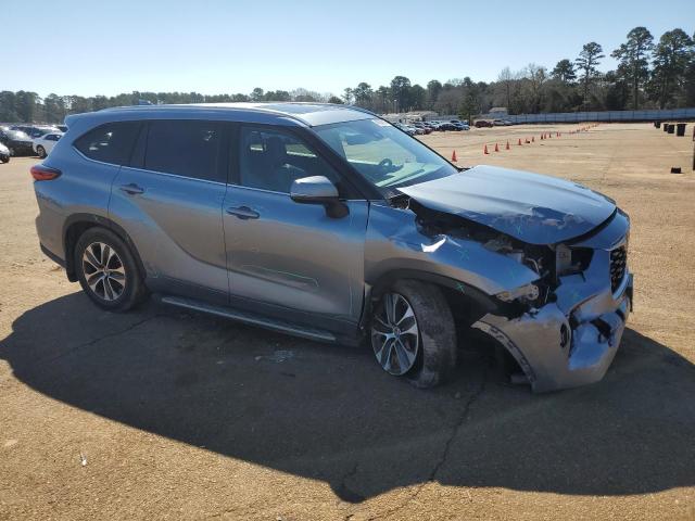 5TDGZRAH1MS085088 - 2021 TOYOTA HIGHLANDER XLE 灰色 照片 4