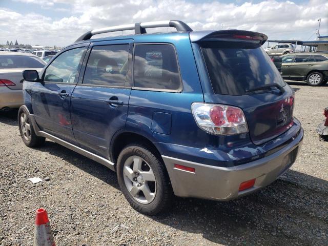 JA4LX41F74U035243 - 2004 MITSUBISHI OUTLANDER XLS BLUE photo 2