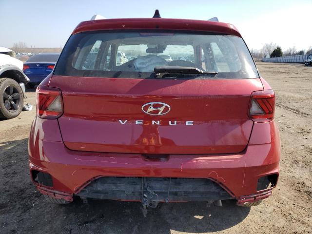 KMHRC8A35LU027984 - 2020 HYUNDAI VENUE SEL RED photo 6