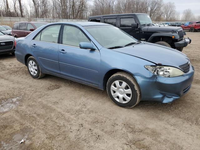 4T1BE32K04U871548 - 2004 TOYOTA CAMRY LE BLUE photo 4