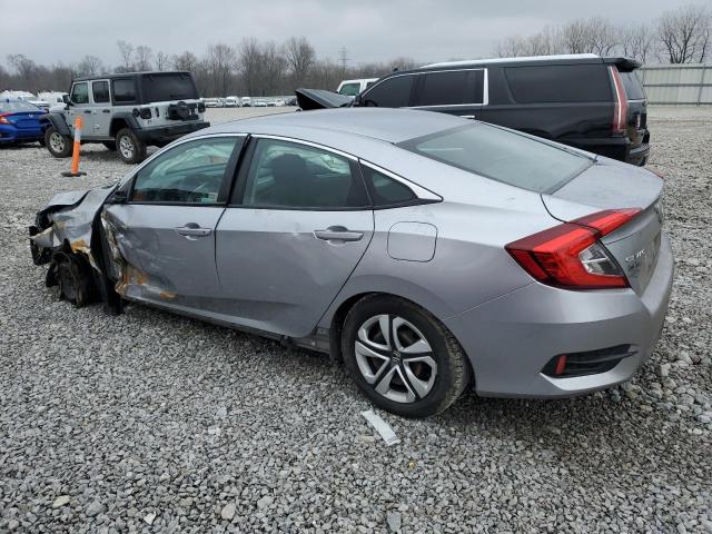 2HGFC2F50JH554945 - 2018 HONDA CIVIC LX Сріблястий фото 2