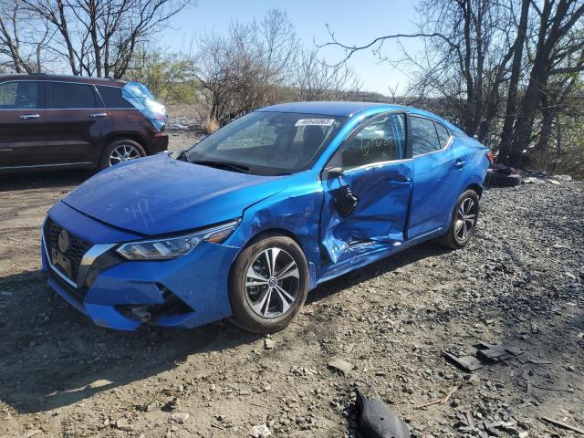 3N1AB8CV6NY267583 - 2022 NISSAN SENTRA SV BLUE photo 1